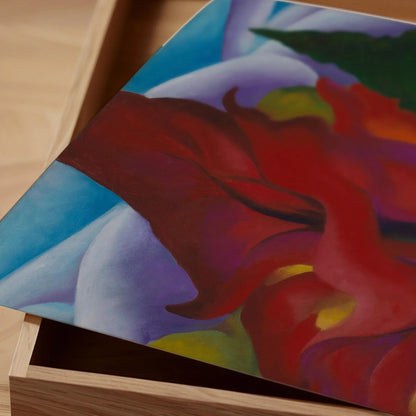 Georgia O'Keeffe : Arbres en automne – Giclée – Œuvre d'art encadrée à la main