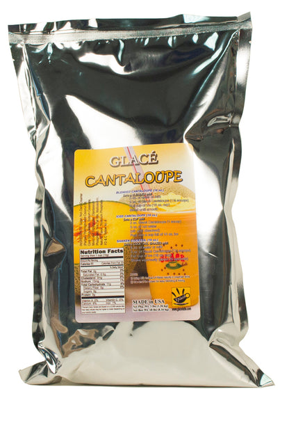 Cantaloupe 4 in 1 Mix for Bubble Tea, Smoothies, Lattes and Frappes, 3 lbs. Bag (Case 6 x 3 lbs. Bags)  - Multi-Use Powdered Beverage Mix - Ships Free Within Canada on Orders Above CAD $199