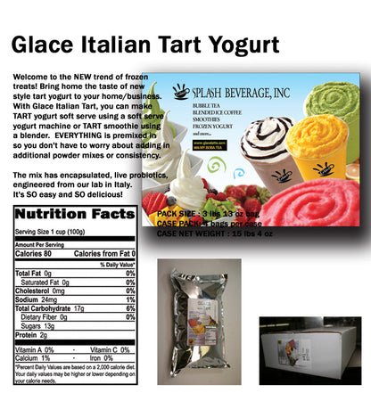 *TOP DEAL* Yogurt Bliss - Italian Style Sweet-Tart Soft Serve Frozen Yogurt Mix (aka Dream Yogurt for Sweet Tart Yogurt Lovers), 3 lbs 13 oz per bag. - Multi-Use Powdered Beverage Mix - Ships Free Within Canada on Orders Above CAD $199