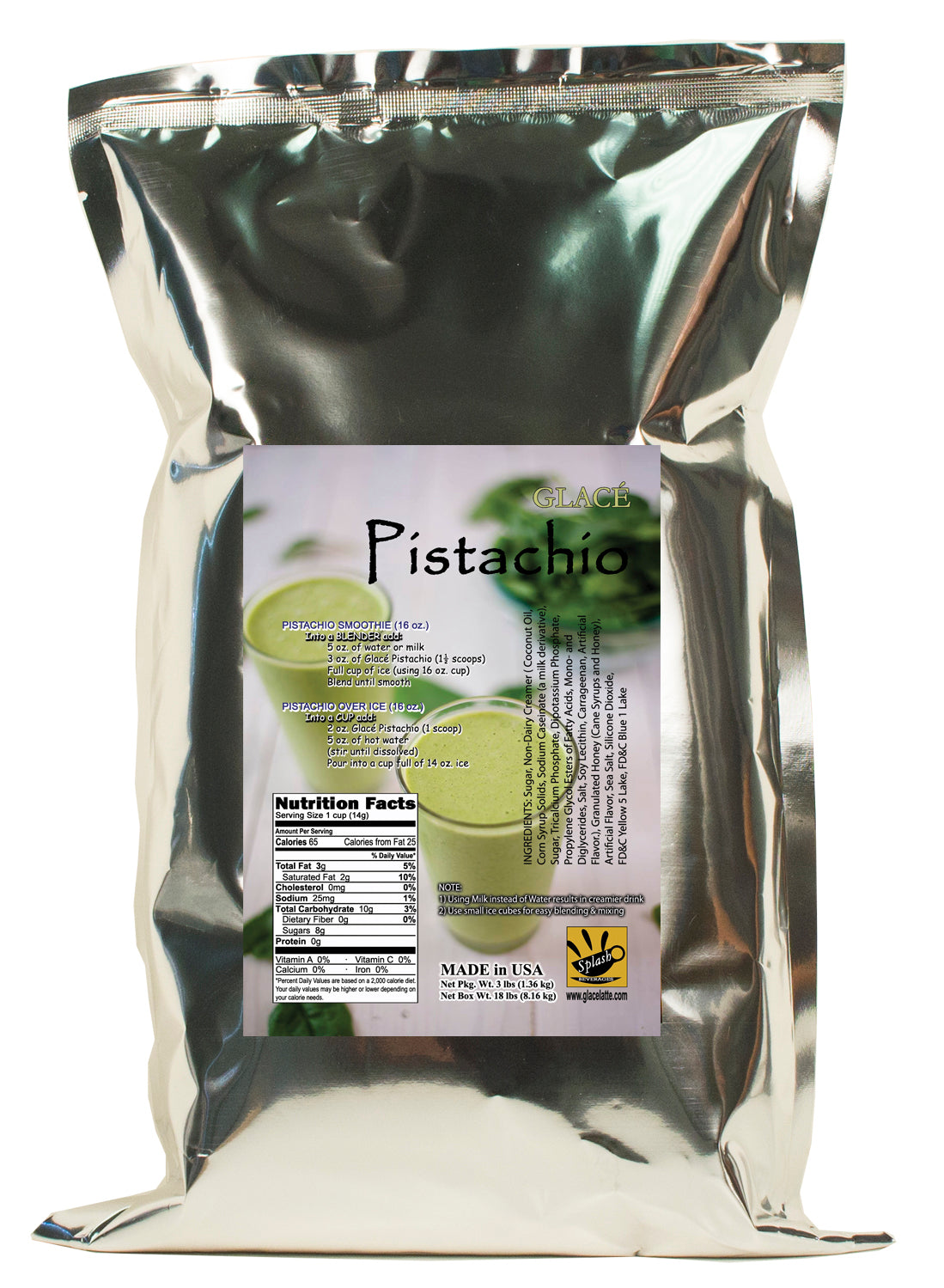 Mélange 4 en 1 pour thé aux perles / latté et frappé à la pistache - Livraison gratuite au Canada pour toute commande de plus de 199 CAD