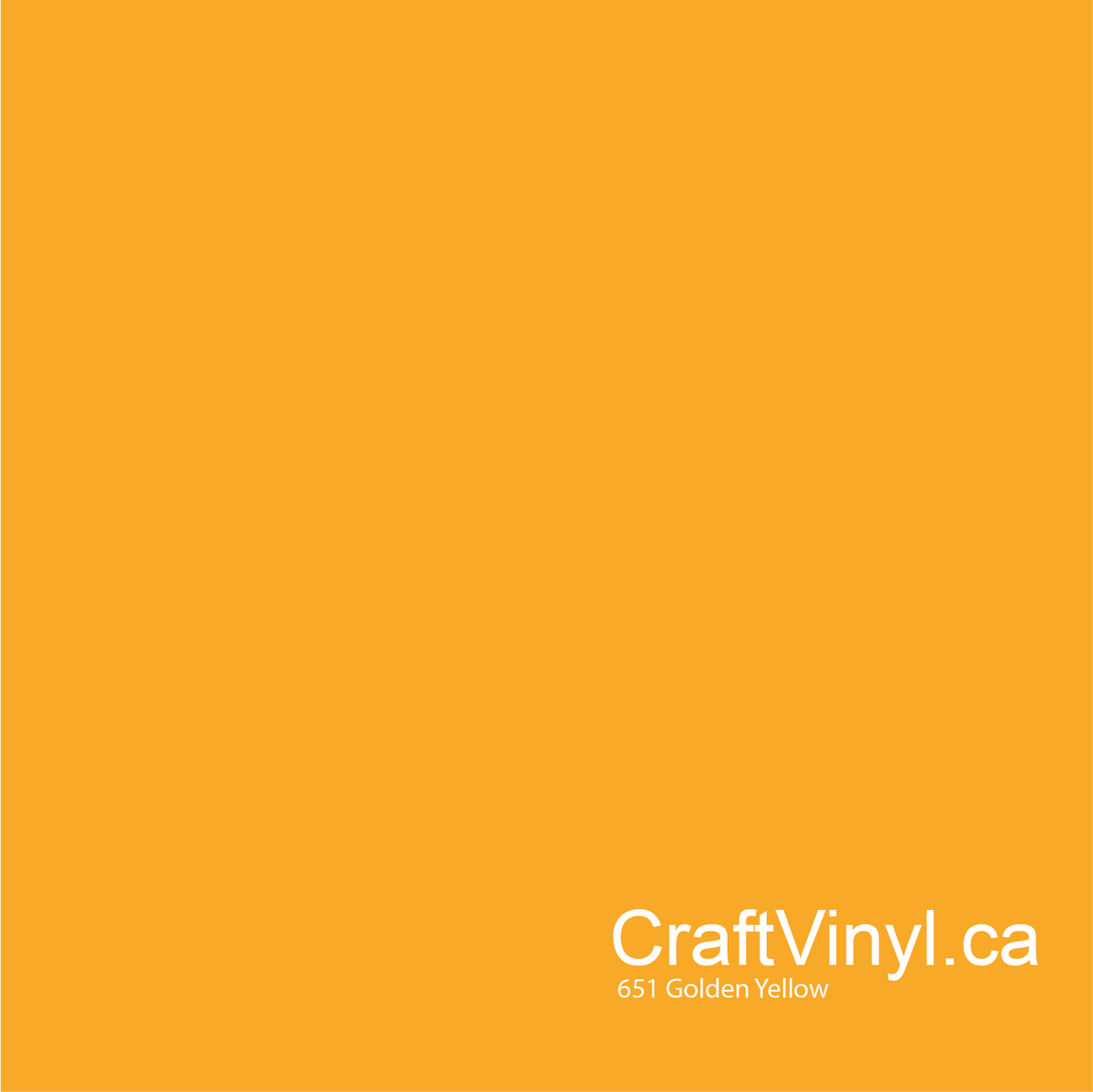 Oracal 651 Glossy Golden Yellow #020 sheets and rolls