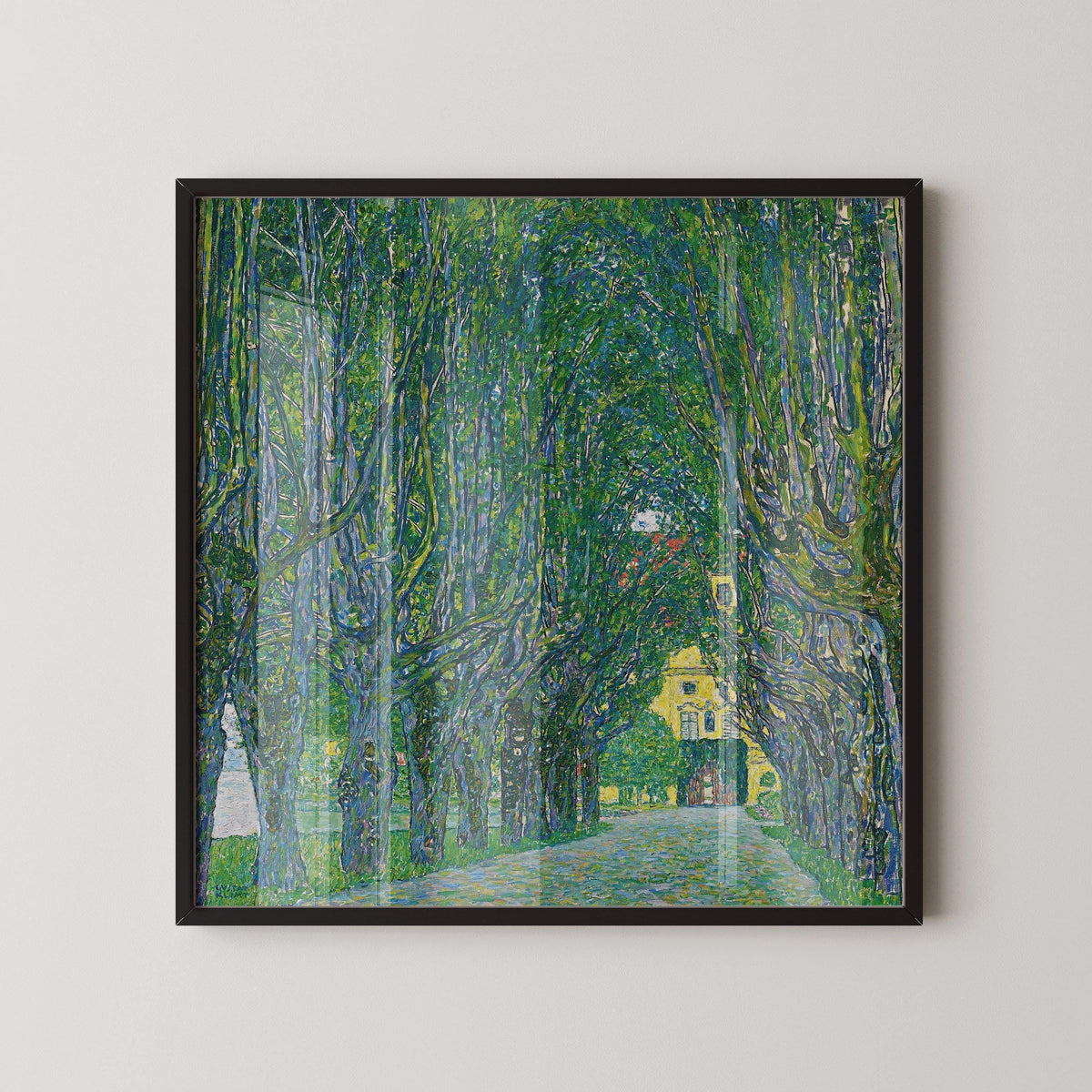 Gustav Klimt Print: Avenue to Kammer Castle, Green Serene Painting
