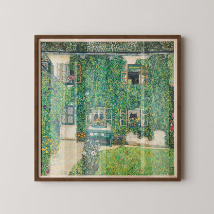 Gustav Klimt - Forester Garden | The Legendary Vintage Painting in Green (available handframed or unframed) 1x1