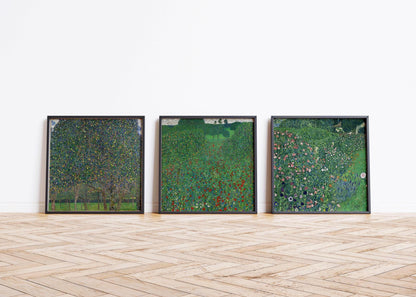 Lot d'impressions d'art de jardin Gustav Klimt : Art Ancien