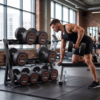 Haltères ronds HAJEX 5 à 150 LB (série Élite)