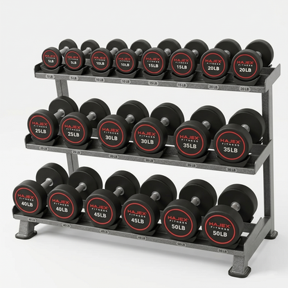 Haltères ronds HAJEX 5 à 150 LB (série Élite)