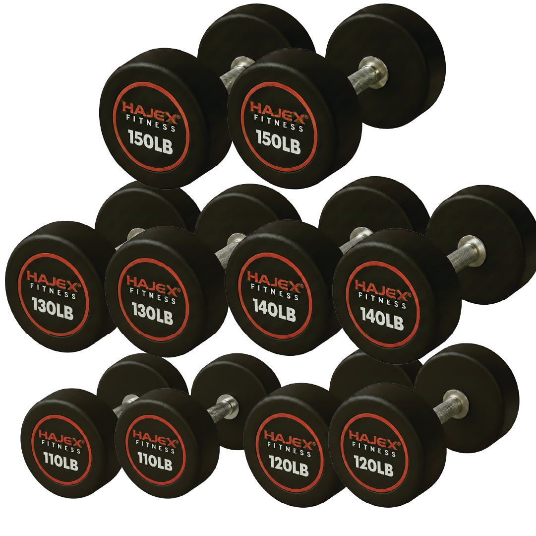 Haltères ronds HAJEX 5 à 150 LB (série Élite)