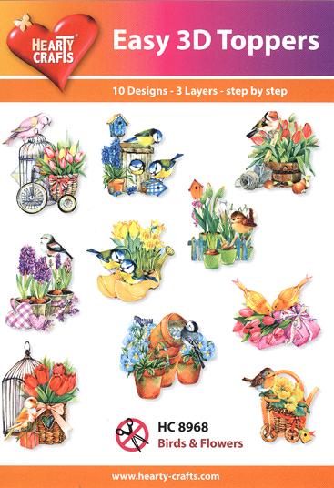 3-D facile - Oiseaux et Fleurs