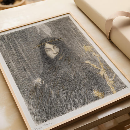 Henri Martin - Head of a Woman | Famous Vintage Impression Surreal Art (available handframed or unframed)