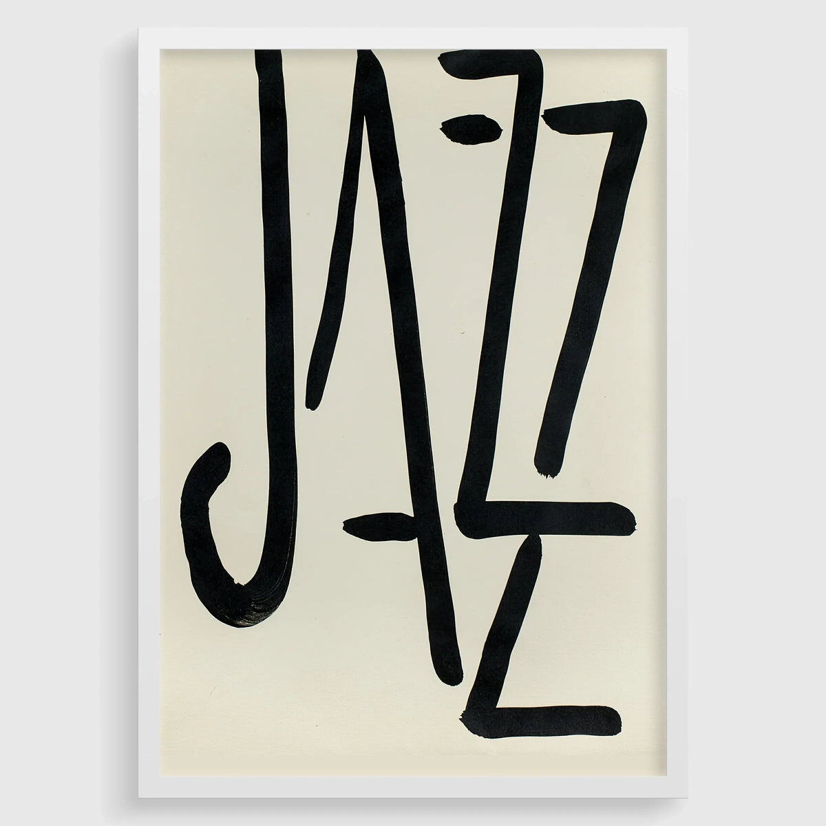 Affiche Henri Matisse JAZZ : Impression d'art typographique moderne du milieu du siècle