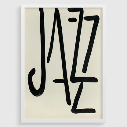 Affiche Henri Matisse JAZZ : Impression d'art typographique moderne du milieu du siècle