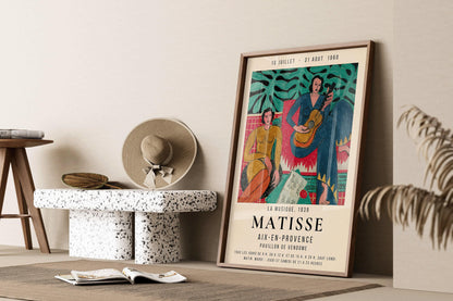 Henri Matisse - La Musique | Famous Painting Exhibition Poster (available handframed or unframed)