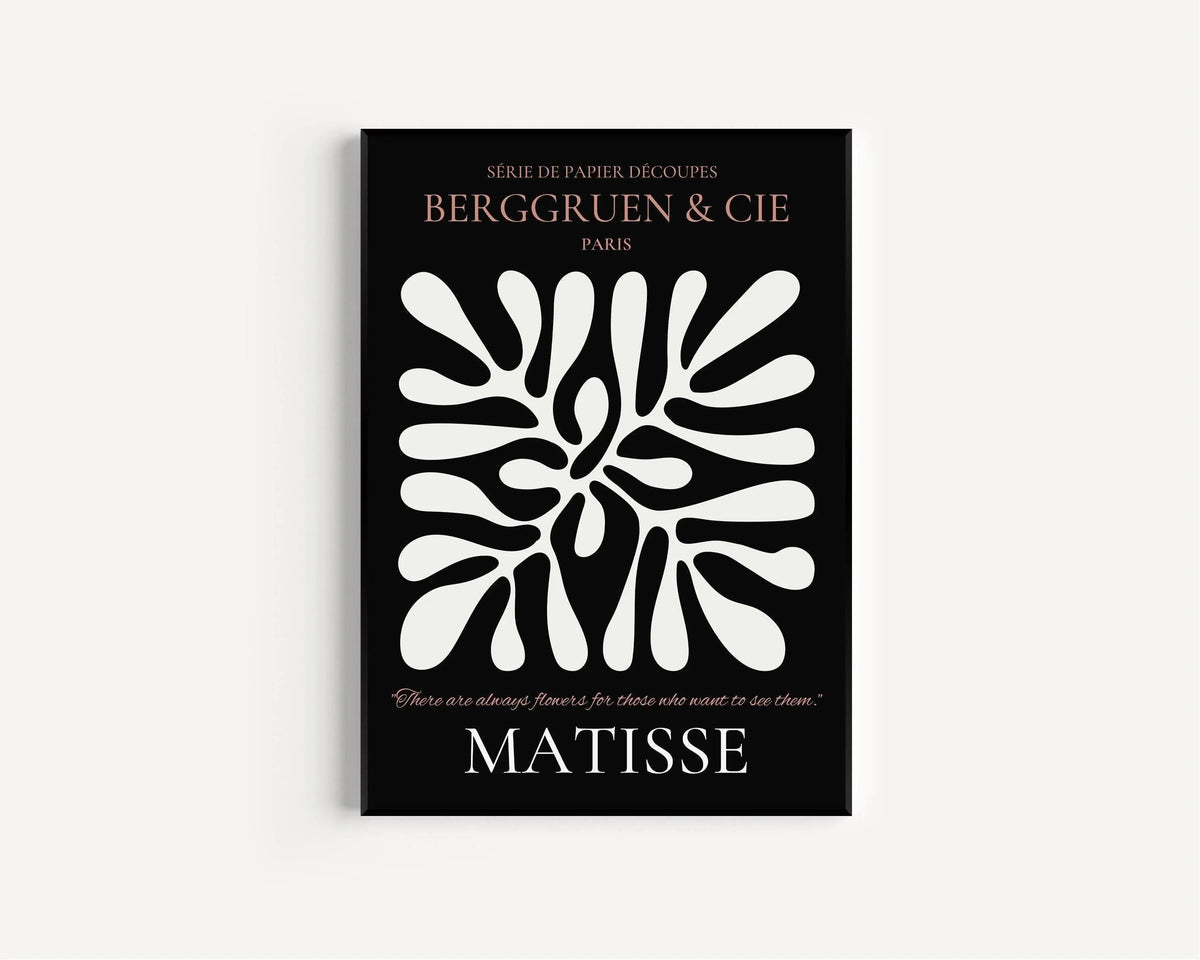 Affiche d'exposition Henri Matisse Feuille : Estampe Noir et Marron, Giclée d'art