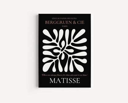 Affiche d'exposition Henri Matisse Feuille : Estampe Noir et Marron, Giclée d'art