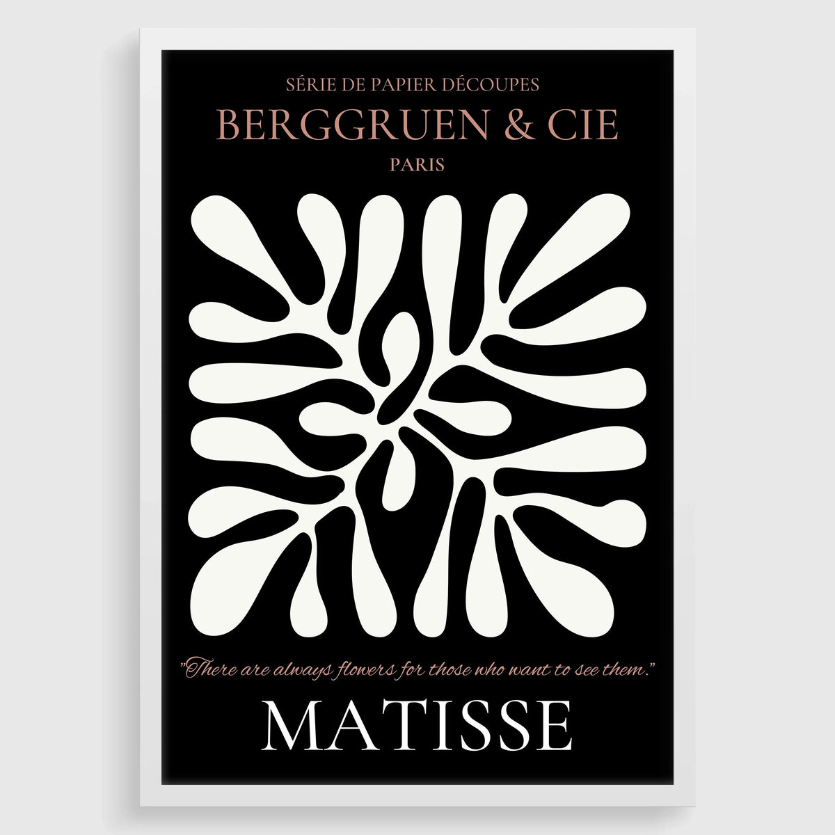 Affiche d'exposition Henri Matisse Feuille : Estampe Noir et Marron, Giclée d'art