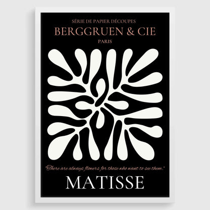 Affiche d'exposition Henri Matisse Feuille : Estampe Noir et Marron, Giclée d'art