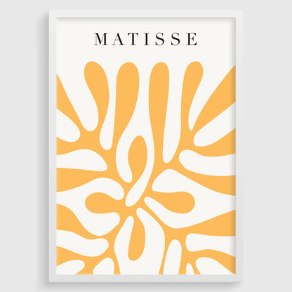 Henri Matisse - Papiers découpés en jaune | Œuvre d'art célèbre (disponible encadrée à la main ou non encadrée)