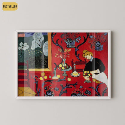 Reproduction d'art « La Desserte : Harmonie en rouge » de Matisse