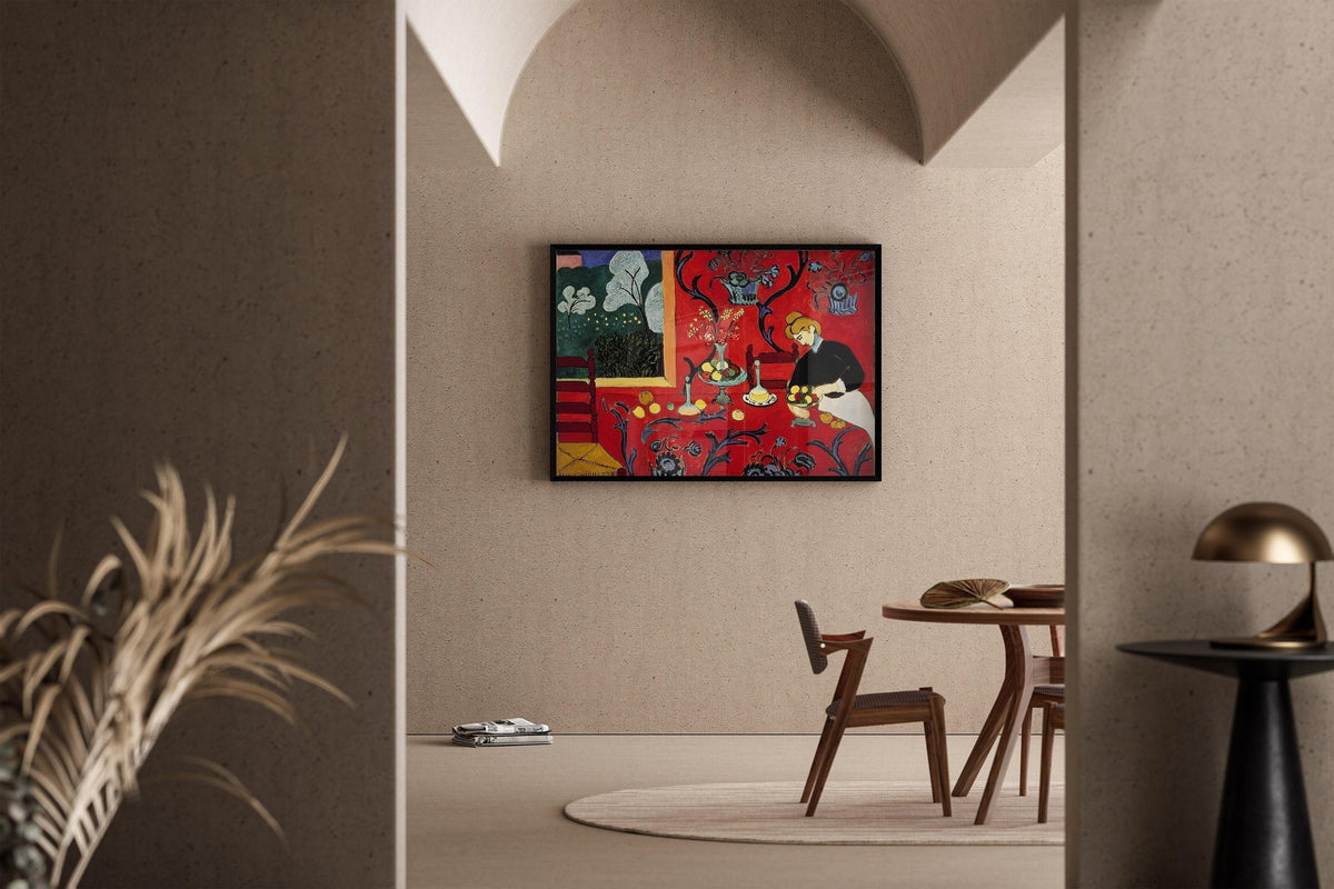 Reproduction d'art « La Desserte : Harmonie en rouge » de Matisse