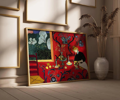 Reproduction d'art « La Desserte : Harmonie en rouge » de Matisse