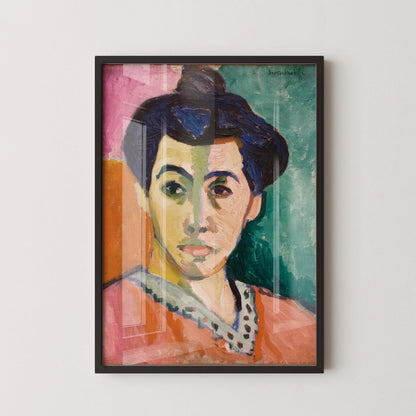 Henri Matisse - La Raie verte | Célèbre œuvre d'art Madame Matisse (disponible encadrée à la main ou non encadrée)