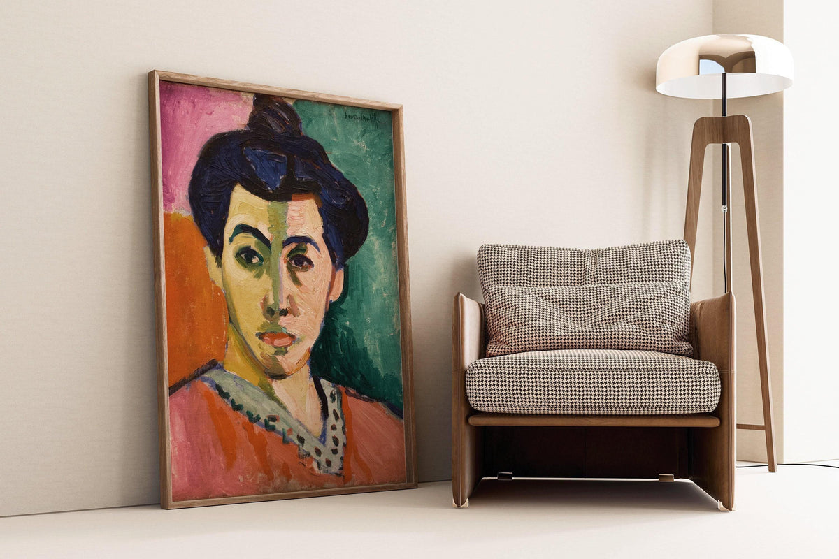 Henri Matisse - La Raie verte | Célèbre œuvre d'art Madame Matisse (disponible encadrée à la main ou non encadrée)