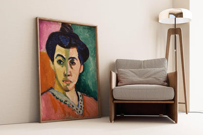 Henri Matisse - La Raie verte | Célèbre œuvre d'art Madame Matisse (disponible encadrée à la main ou non encadrée)