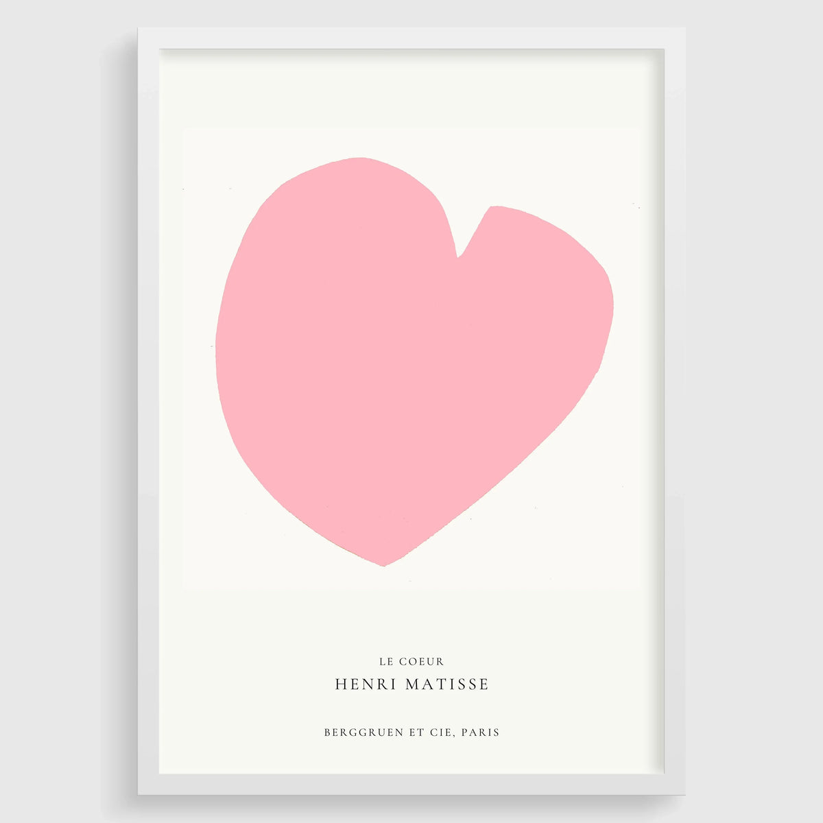 Estampe Giclée « Le Cœur » d'Henri Matisse : Rose, Style Mid-Century Modern
