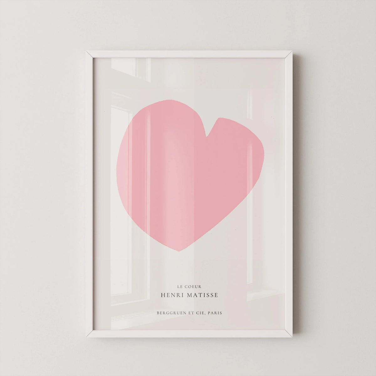 Estampe Giclée « Le Cœur » d'Henri Matisse : Rose, Style Mid-Century Modern