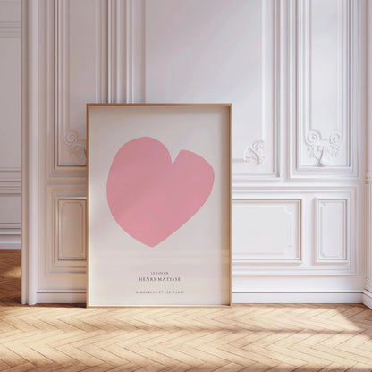 Estampe Giclée « Le Cœur » d'Henri Matisse : Rose, Style Mid-Century Modern