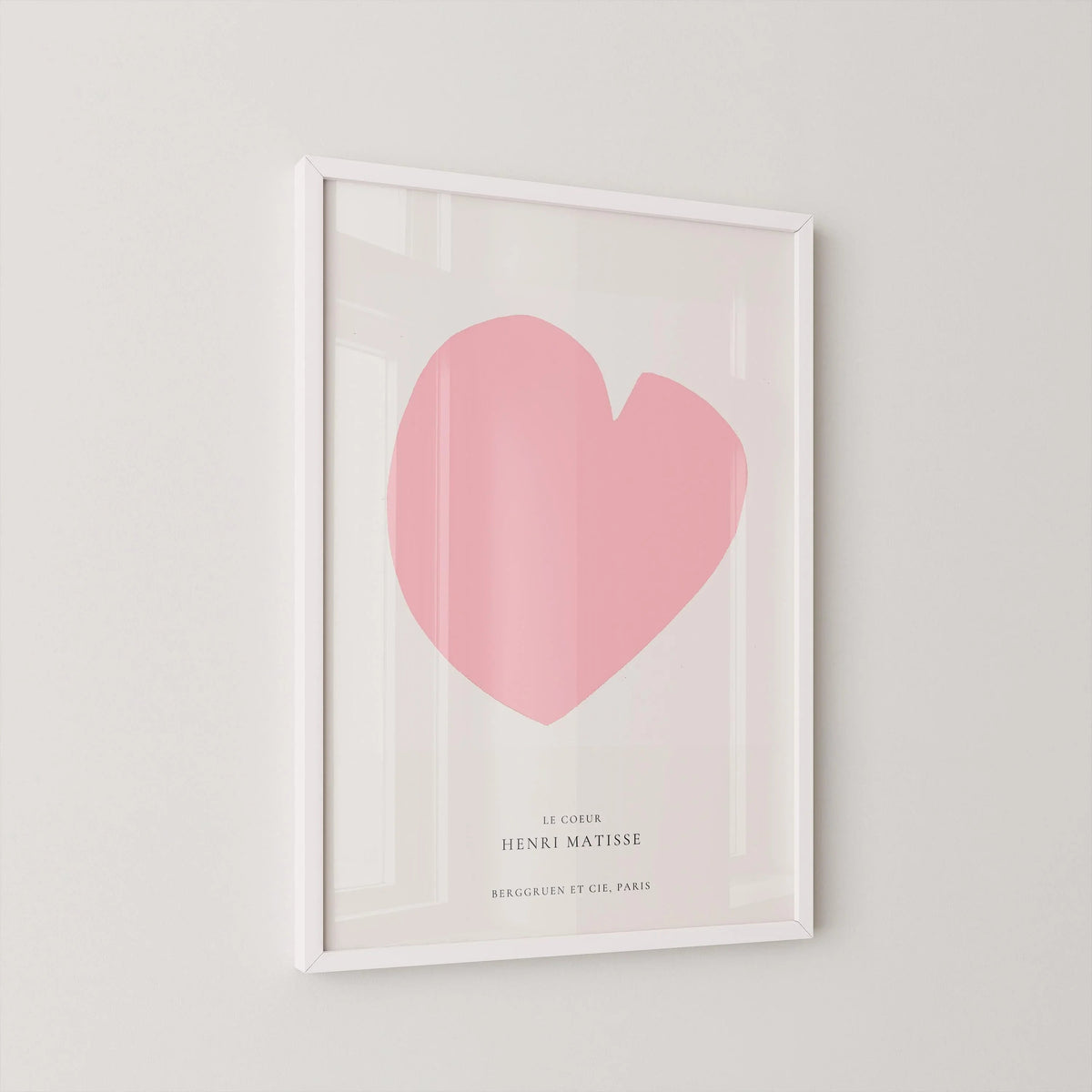 Estampe Giclée « Le Cœur » d'Henri Matisse : Rose, Style Mid-Century Modern
