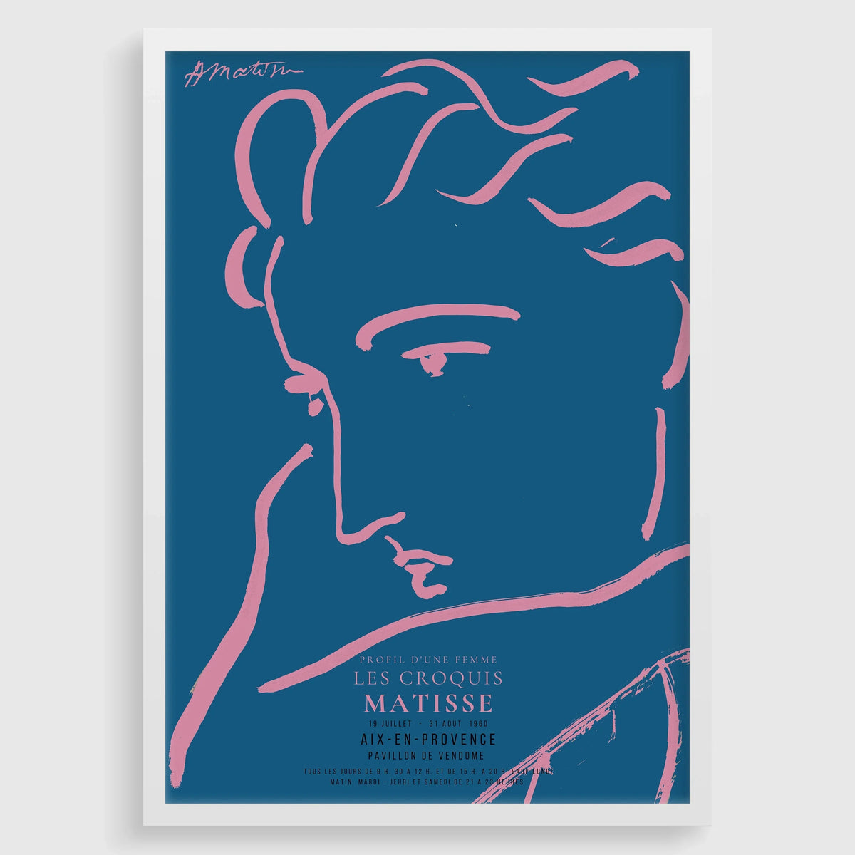 Gravure d'art Femme de profil d'Henri Matisse : Giclée d'art