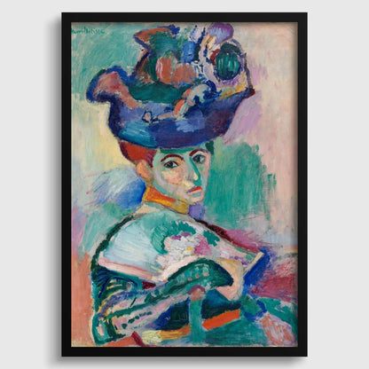 Henri Matisse - Femme au chapeau | Tableau d'art célèbre Madame Matisse (disponible encadré à la main ou non encadré)