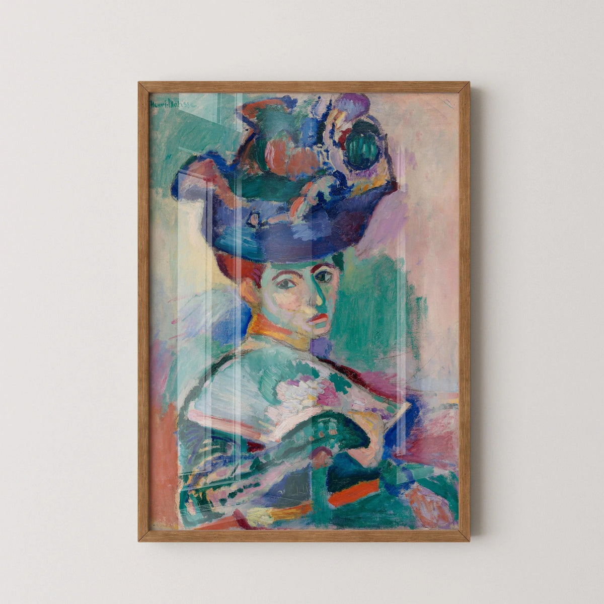 Henri Matisse - Femme au chapeau | Tableau d'art célèbre Madame Matisse (disponible encadré à la main ou non encadré)