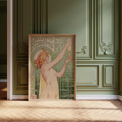 Affiche Absinthe Robette : Imprimé Art Nouveau Vintage, Henri Privat-Livemont