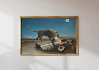 Henri Rousseau - La Bohémienne endormie | Art célèbre (disponible encadré à la main ou sans cadre)