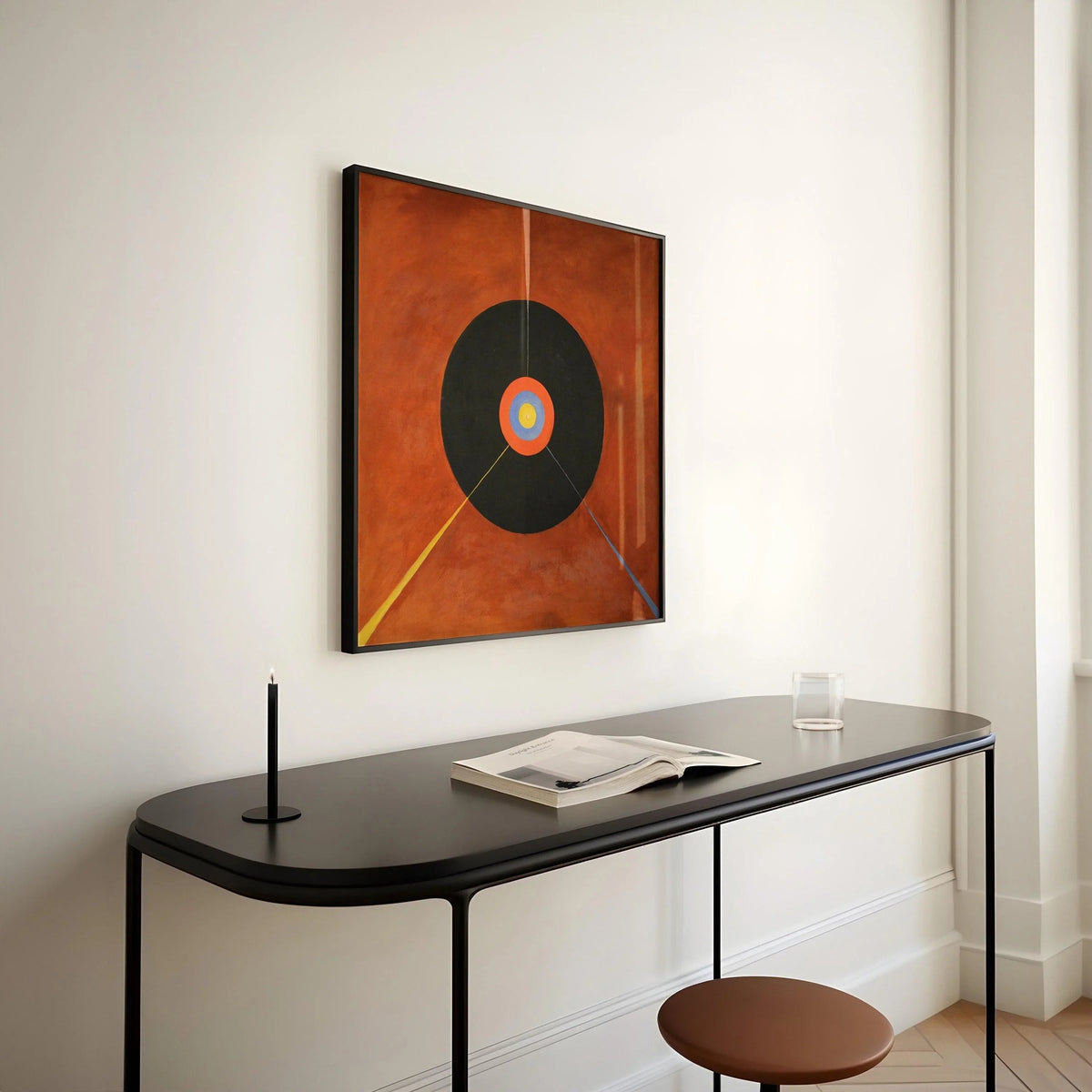 Hilma Af Klint DÉCLARATION TRIO Art | Art abstrait vintage disponible encadré 1x1