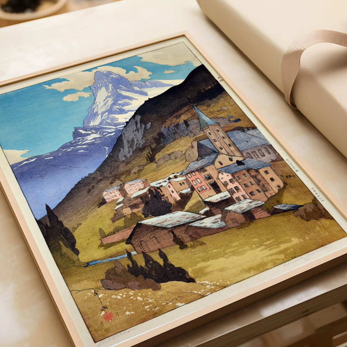 Hiroshi Yoshida - The Matterhorn Giclee Print: Japanese Woodblock Art