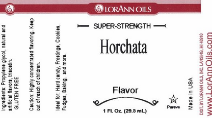 Horchata Flavoring - Super Strength Flavor 1 oz., 16 oz., 1 Gallon, 5 Gallon - Ships Free Within Canada on Orders Above CAD $199