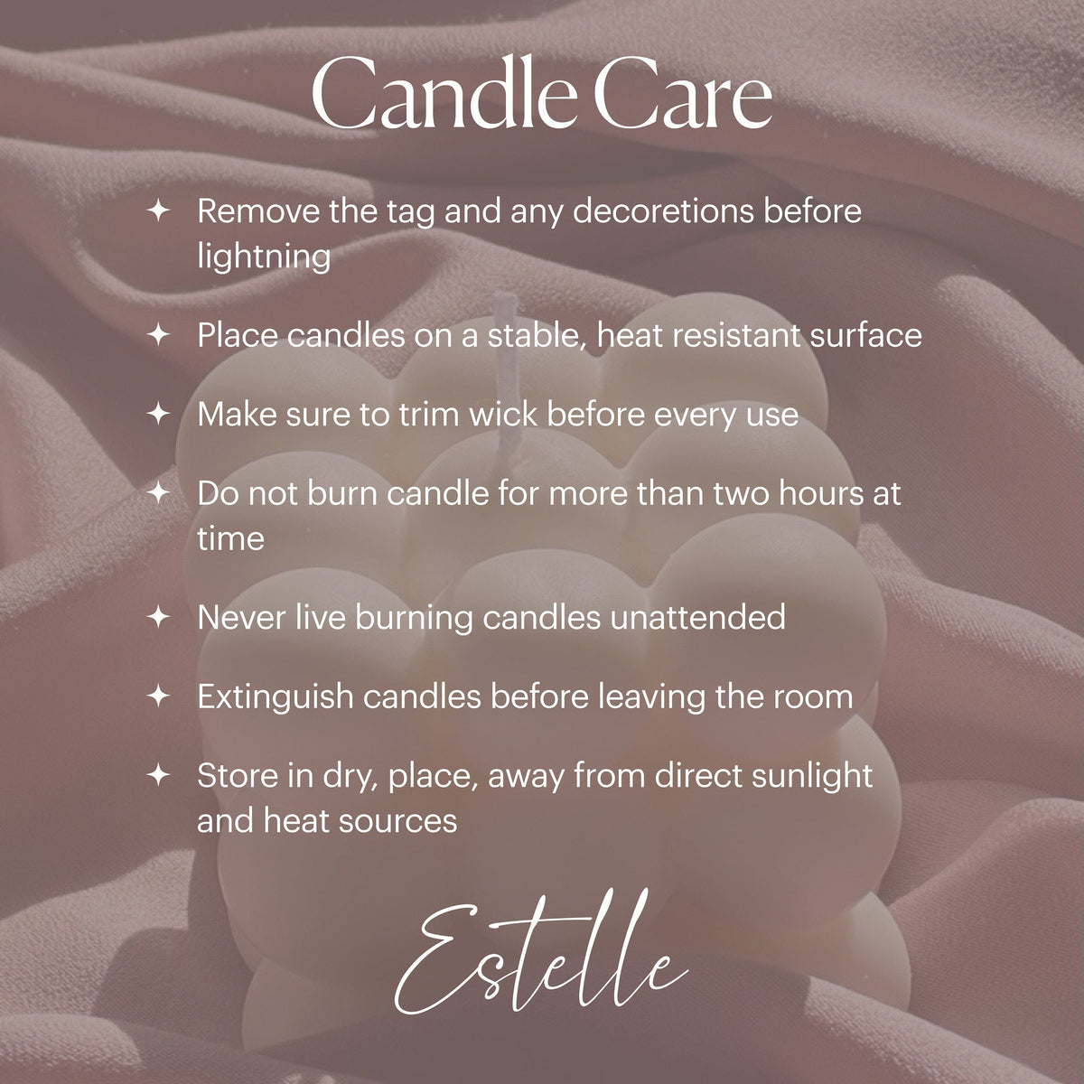 Bougie florale sculpturale | Décoration d'intérieur en cire de soja