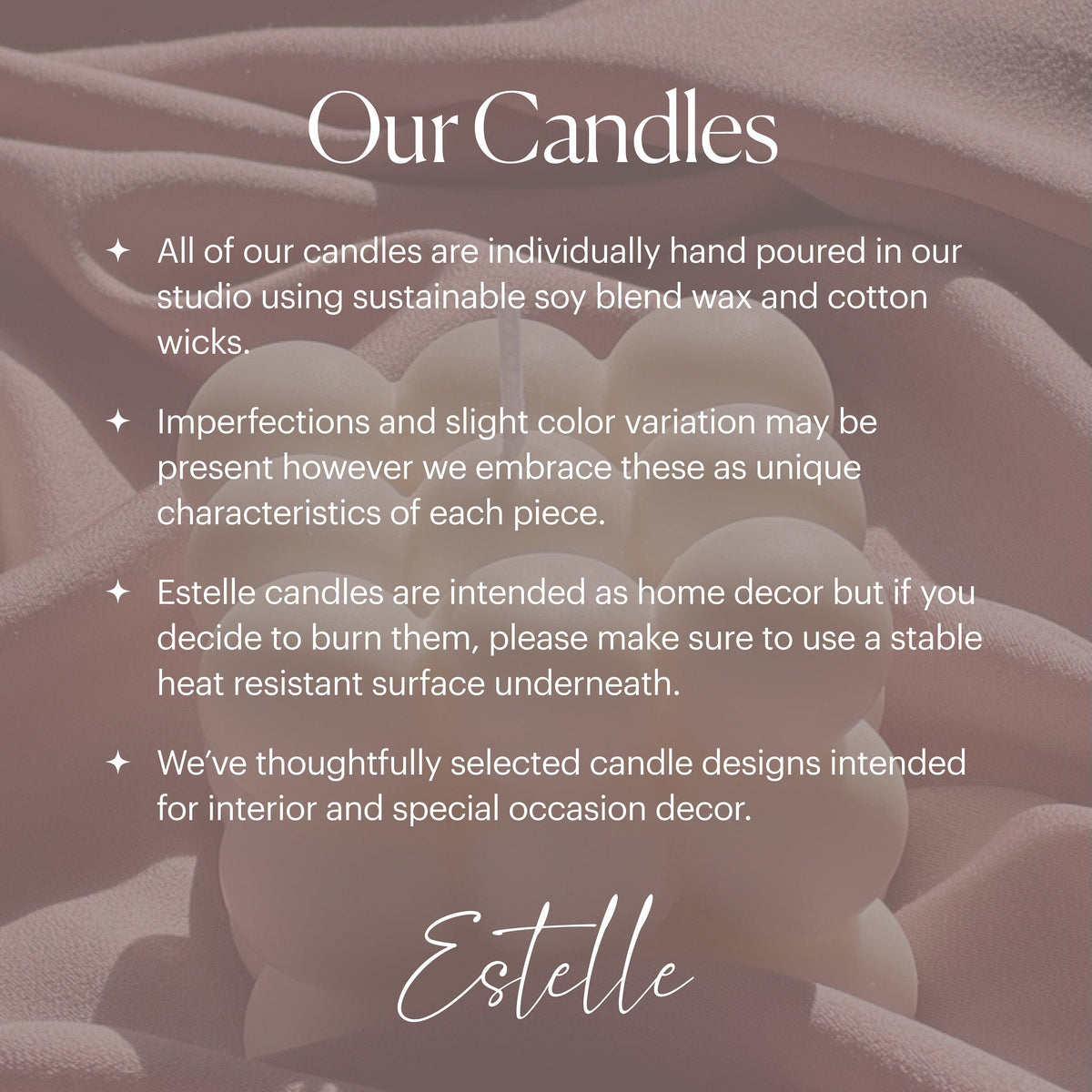 Handmade Soy Wax Peony Candle | Sculptural Home Decor