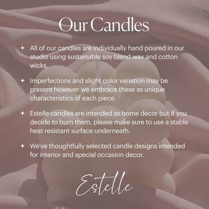 Statue Face Soy Wax Candle Set | Sculptural Home Decor