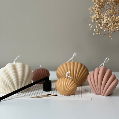 Shell Candle Set | Decorative Soy Wax, Home Decor