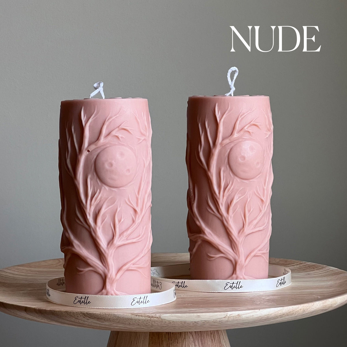 Bougie sculpturale Arbre | Pilier de cire de soja