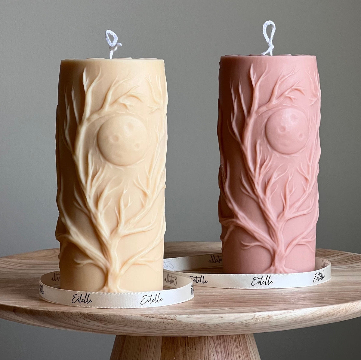 Bougie sculpturale Arbre | Pilier de cire de soja