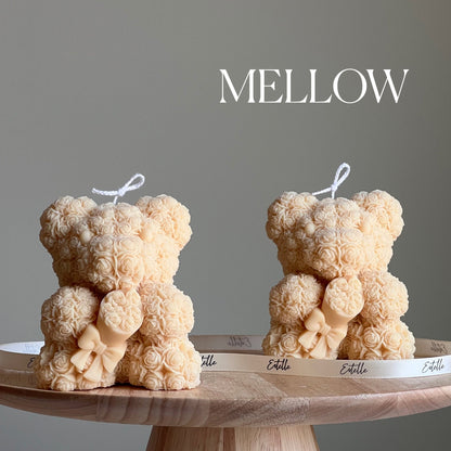 Teddy Bear Soy Wax Candle: Sculptural Bouquet Candle