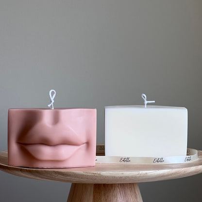 Lips Soy Wax Candle | Handmade Home Decor