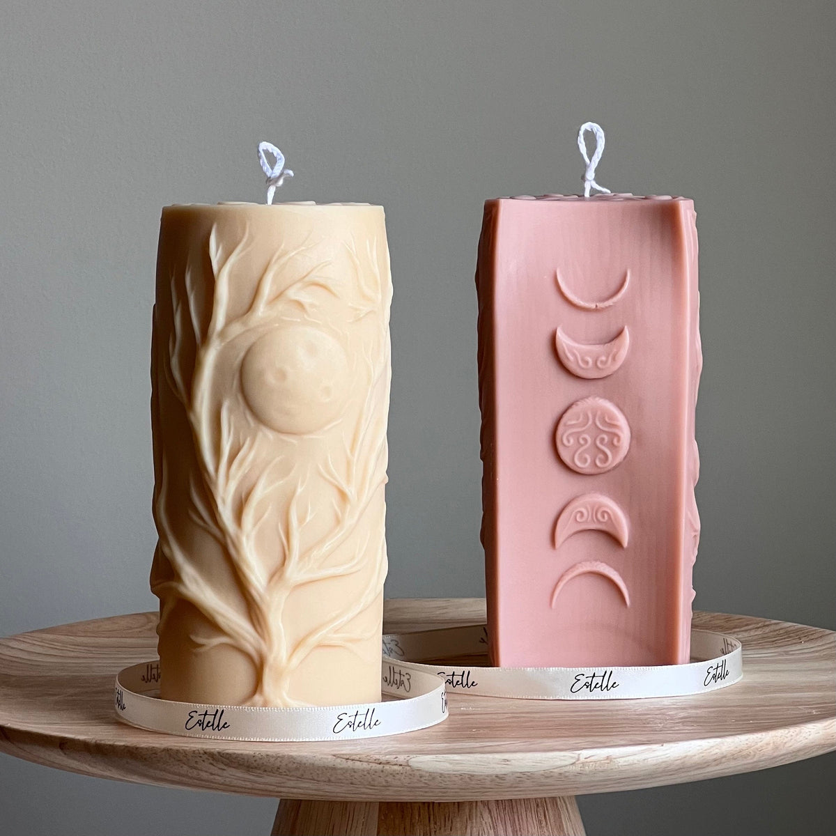 Bougie sculpturale Arbre | Pilier de cire de soja