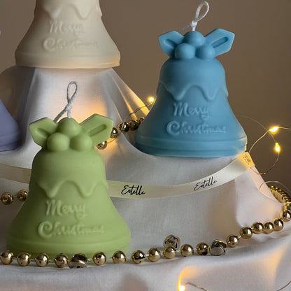 Handmade Christmas Bell Soy Candle | Holiday Home Decor