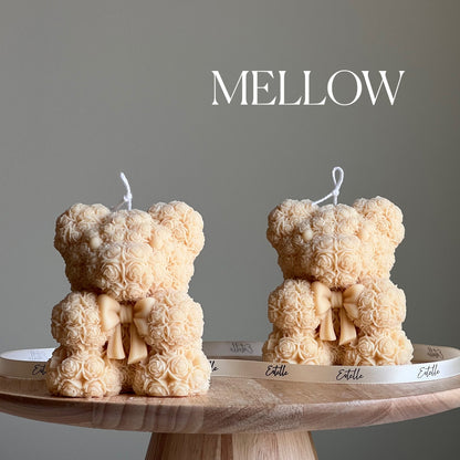 Teddy Bear Soy Wax Candle: Sculptural Home Decor